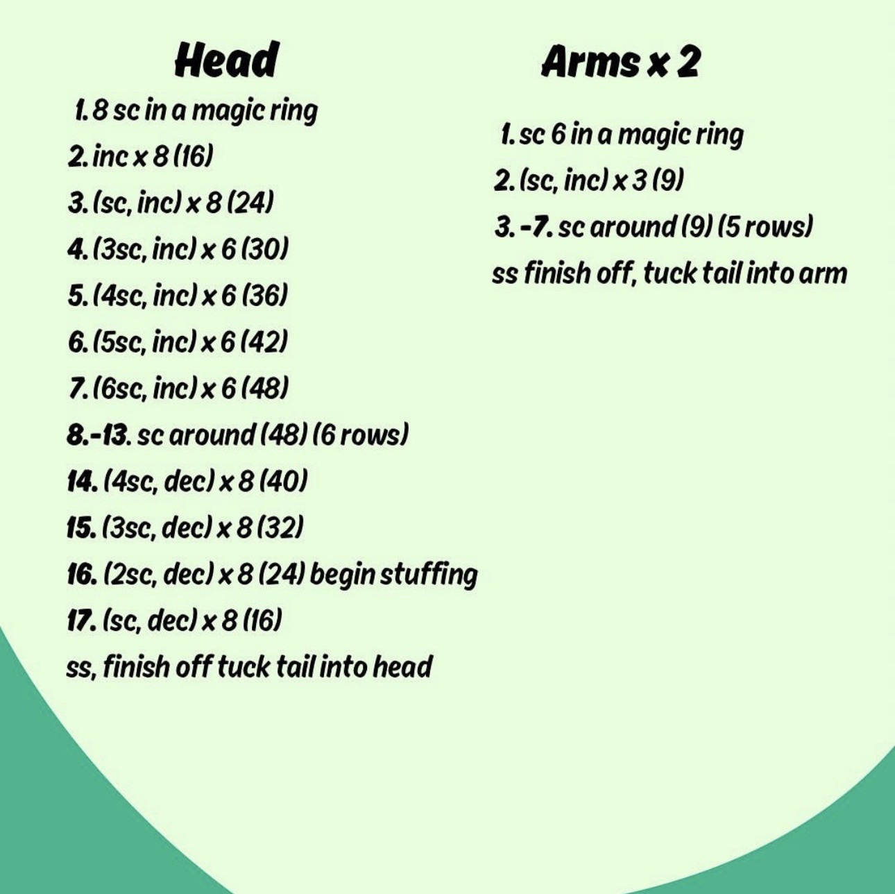 Free Crochet Pattern for Scrump Doll with Bow and Hair