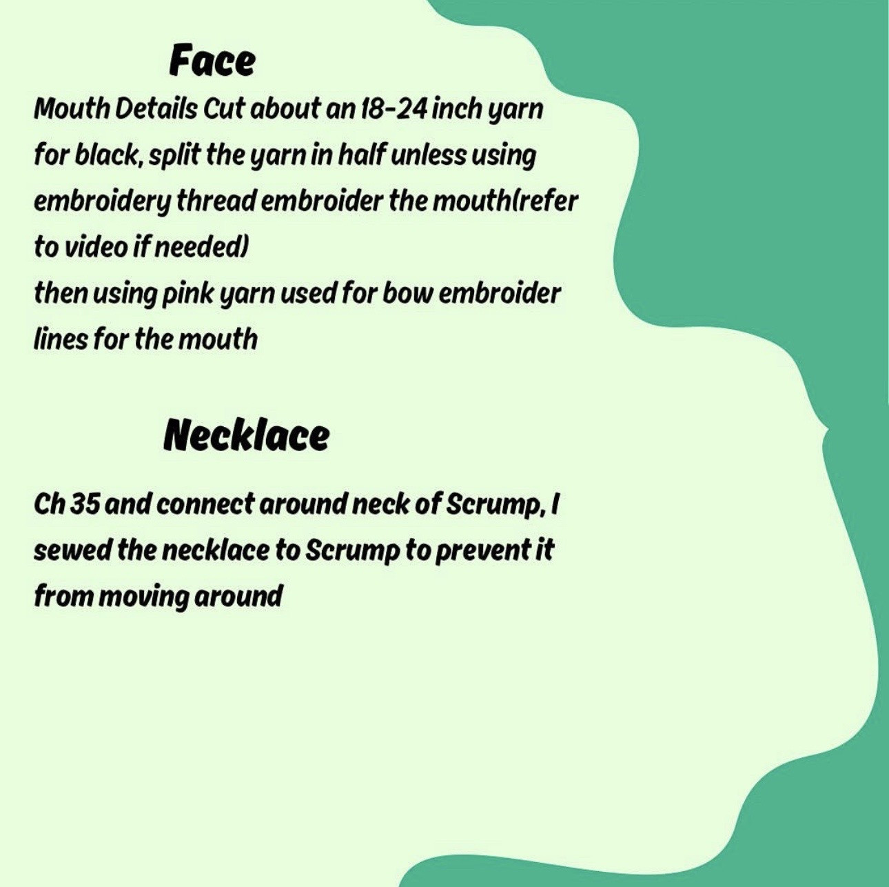 Free Crochet Pattern for Scrump Doll with Bow and Hair