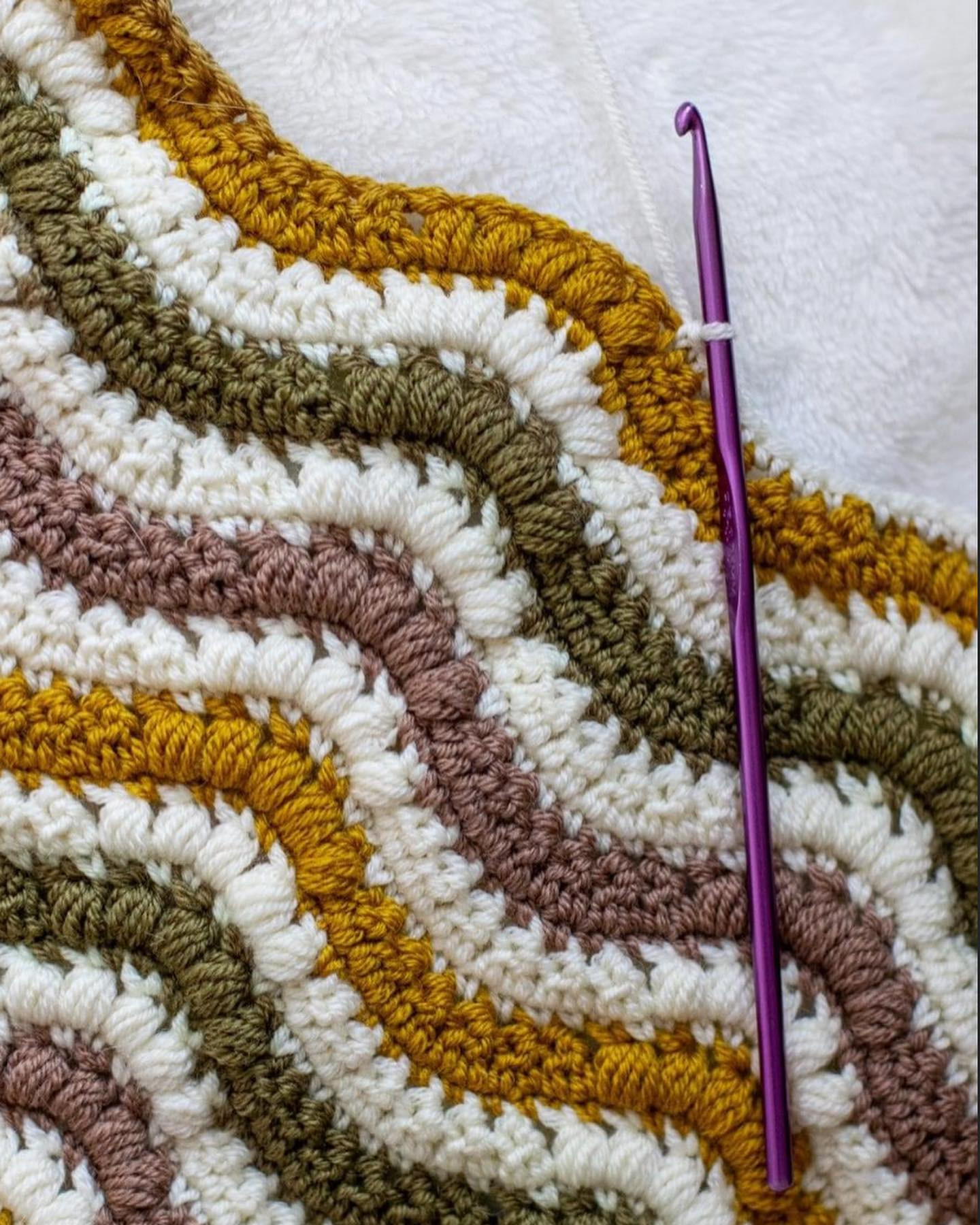 Free Crochet Pattern for Wavy Striped Tee with Sizing Chart and Stitch Guide