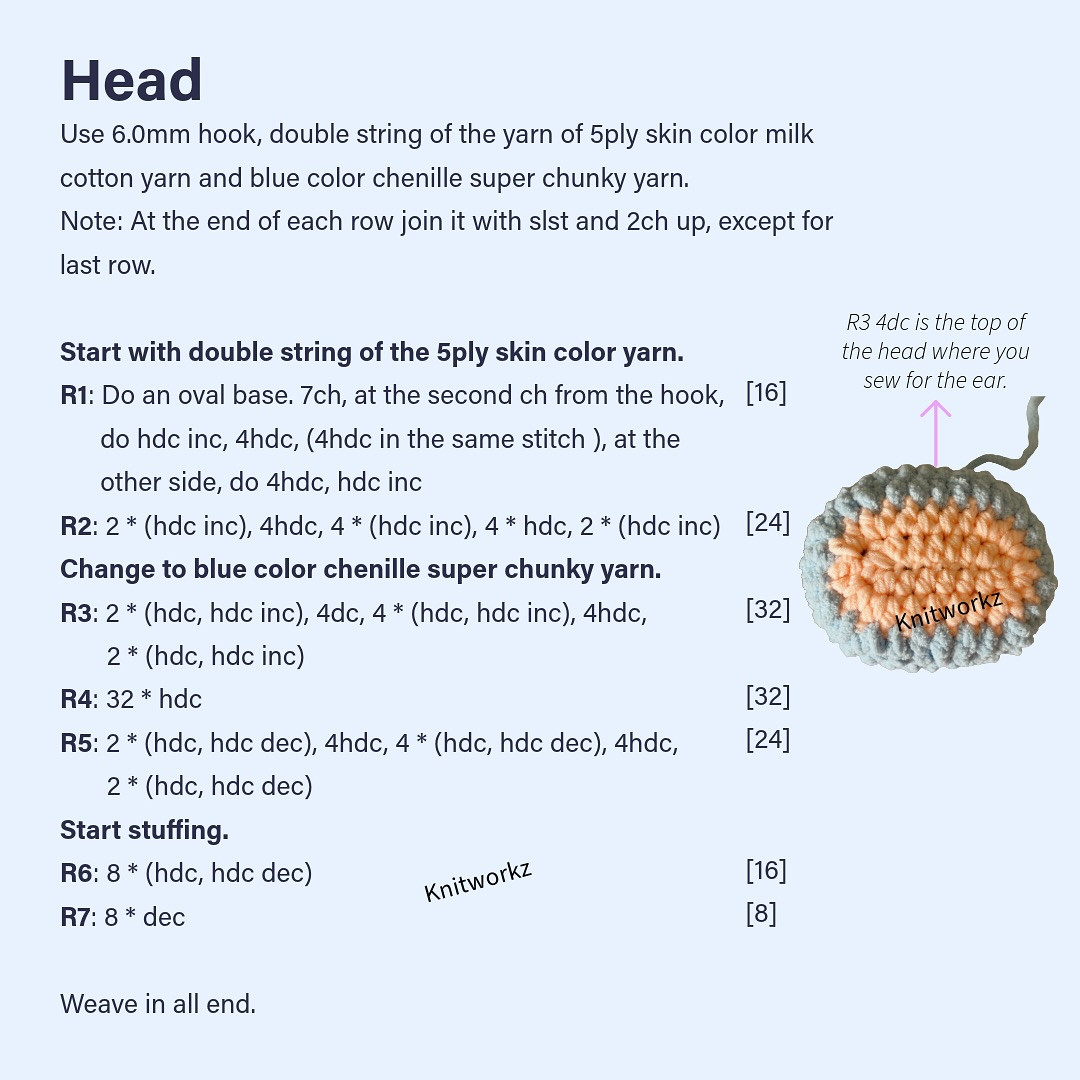 Free Crochet Pattern for Zimomo Angel In Clouds Amigurumi Doll by Knitworkz