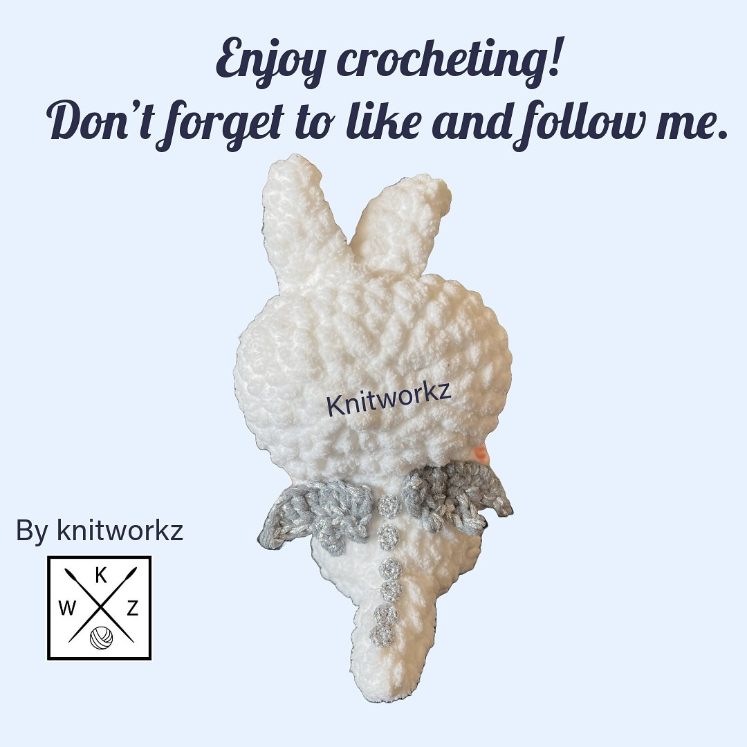 Free Crochet Pattern for Zimomo Angel In Clouds Amigurumi Doll by Knitworkz