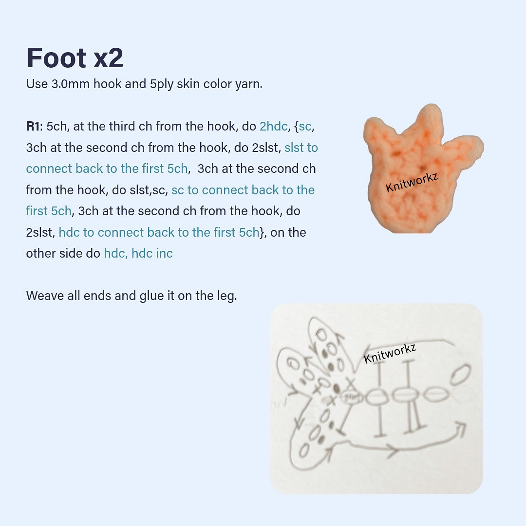 Free Crochet Pattern for Zimomo Angel In Clouds Amigurumi Doll by Knitworkz