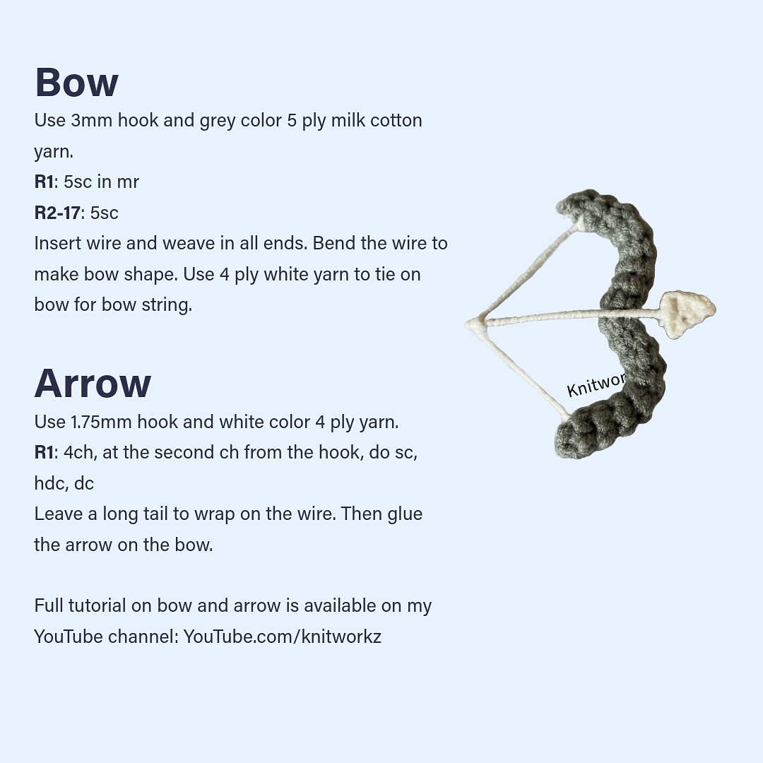 Free Crochet Pattern for Zimomo Angel In Clouds Amigurumi Doll by Knitworkz