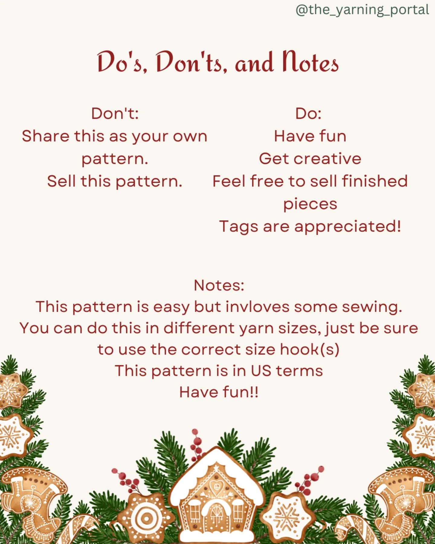 Free Crochet Pattern: Gingerbread Man Amigurumi Doll