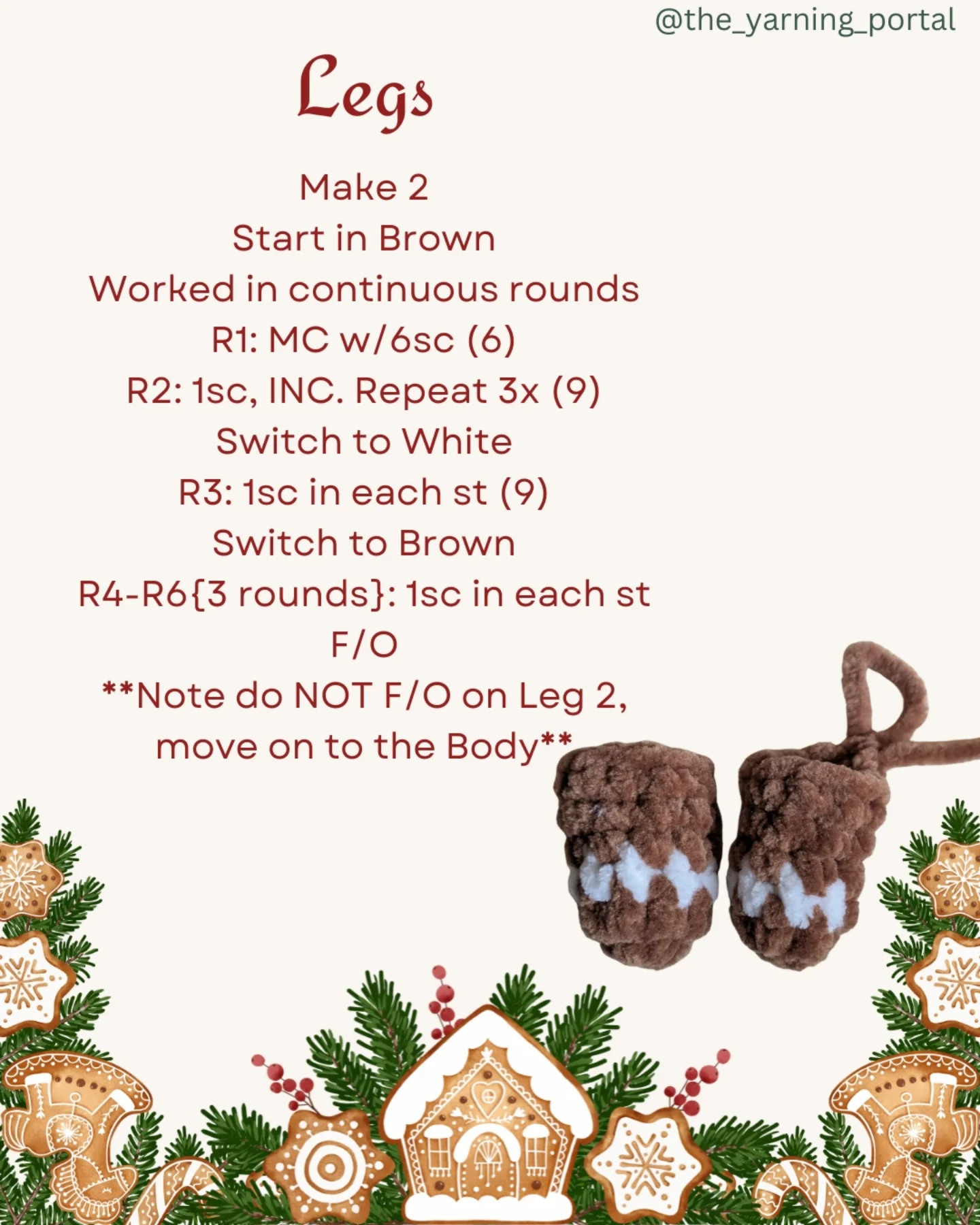 Free Crochet Pattern: Gingerbread Man Amigurumi Doll