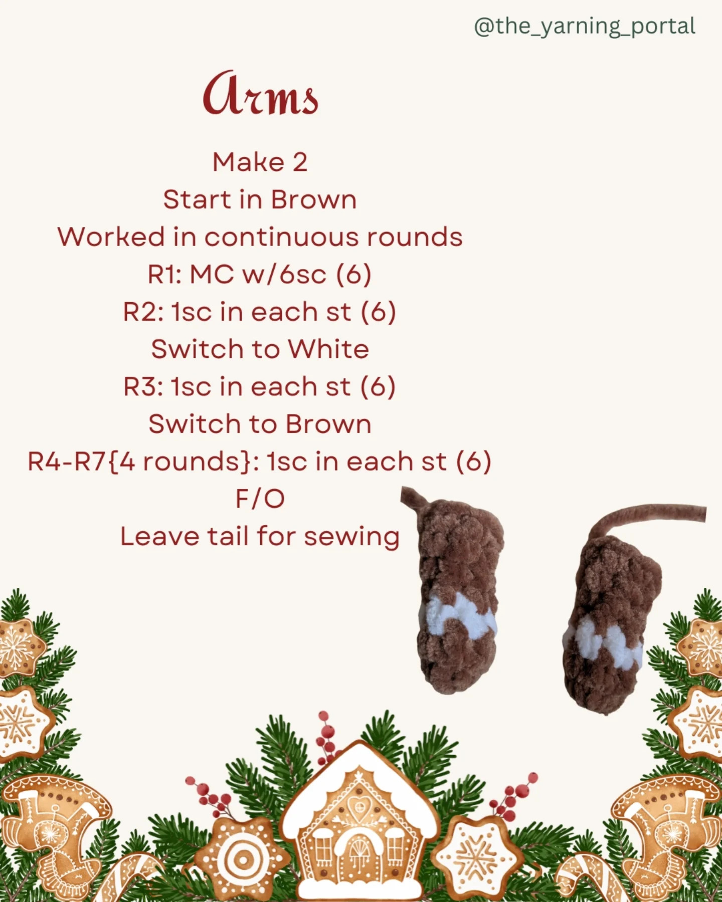 Free Crochet Pattern: Gingerbread Man Amigurumi Doll