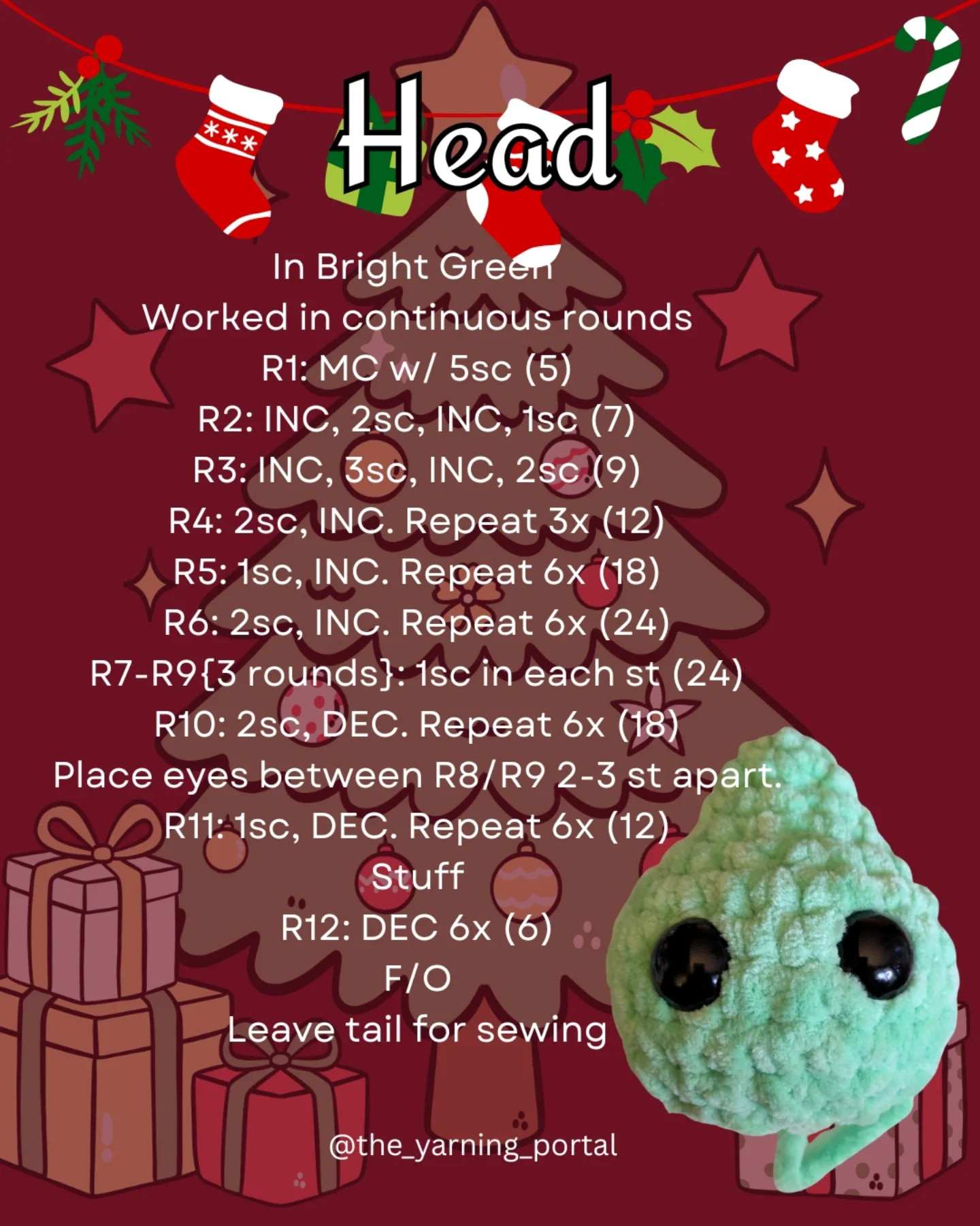 Free Crochet Pattern Grinchy Guy Amigurumi Doll