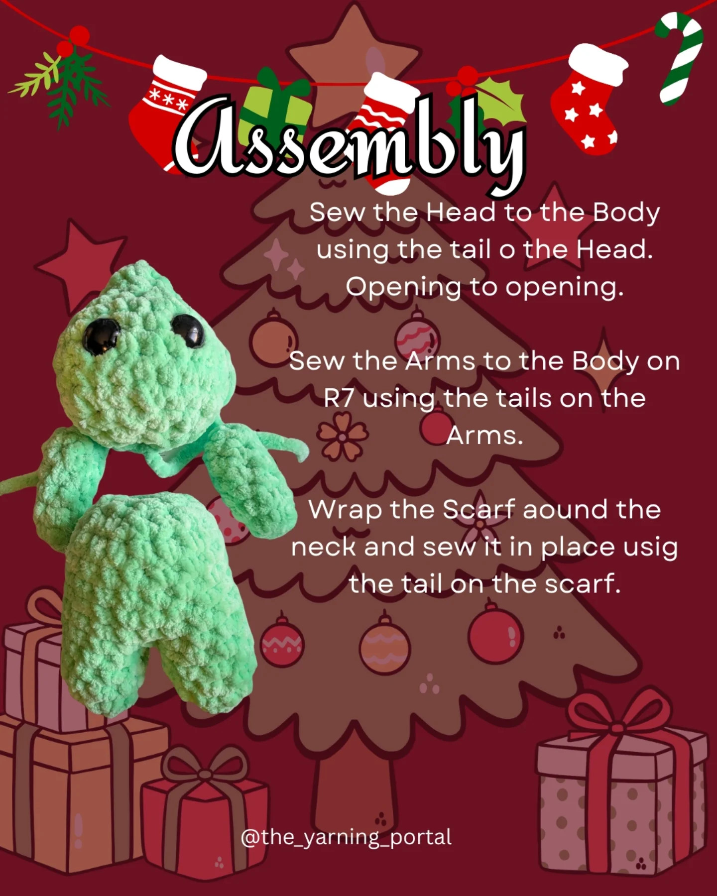 Free Crochet Pattern Grinchy Guy Amigurumi Doll