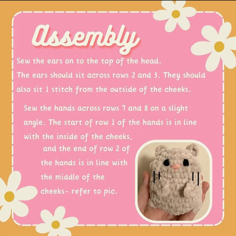Free Crochet Pattern Hazel the Hamster Amigurumi