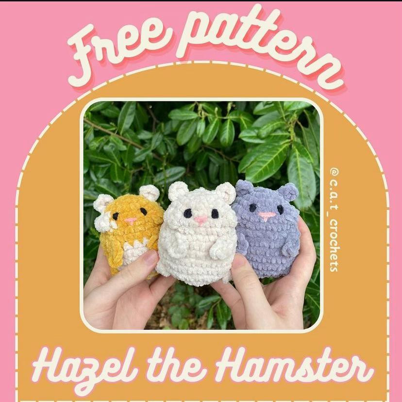 Free Crochet Pattern Hazel the Hamster Amigurumi