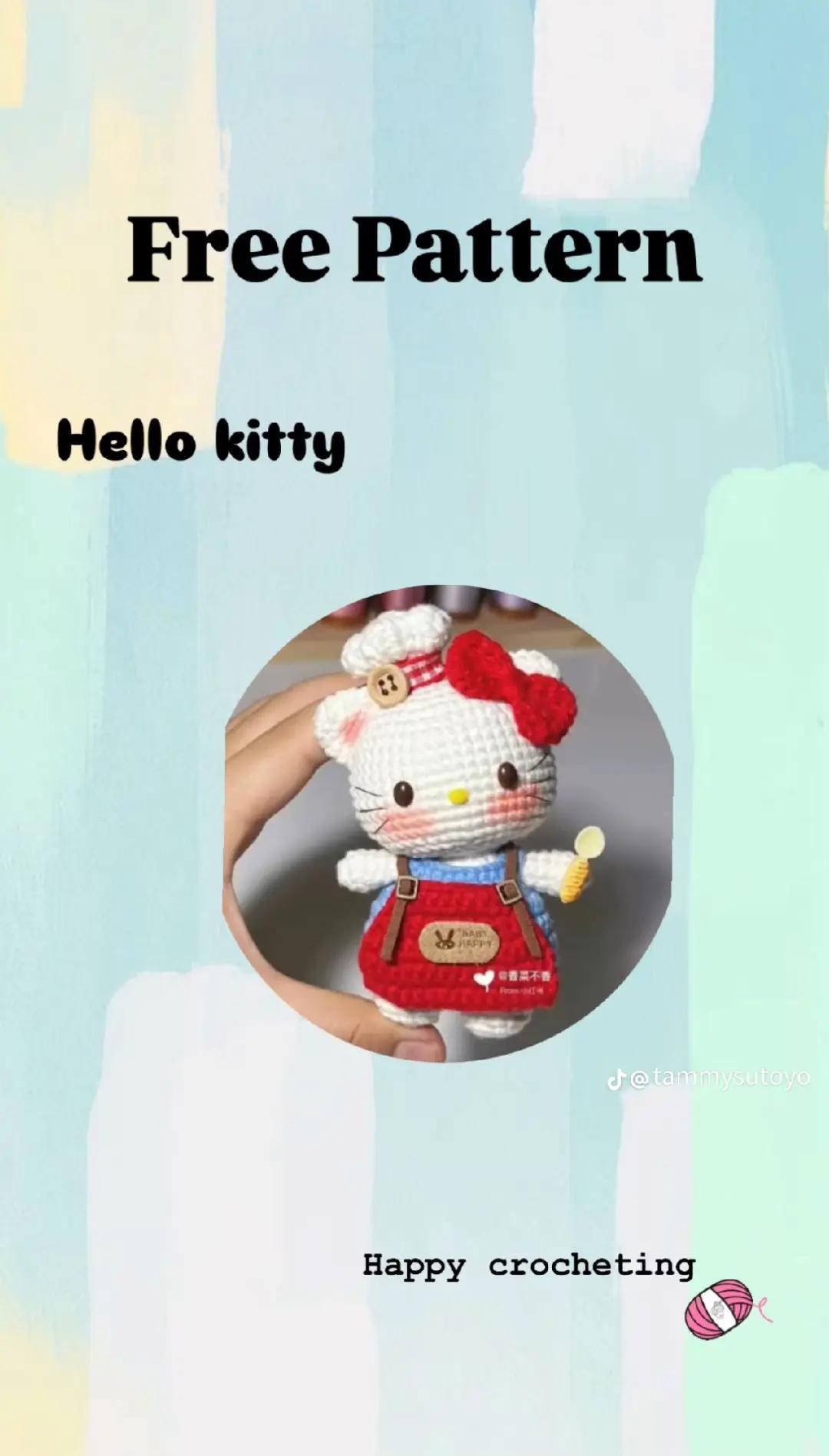 Free Crochet Pattern Hello Kitty Amigurumi Doll
