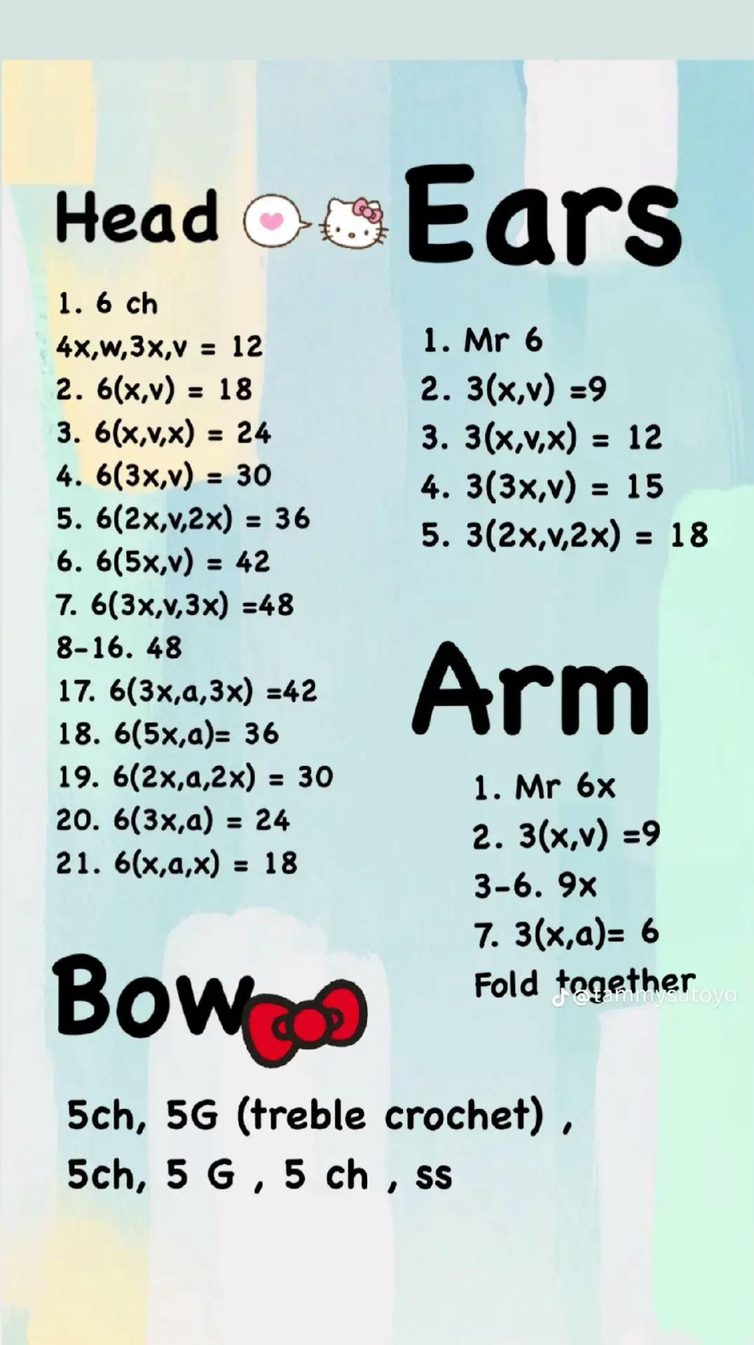 Free Crochet Pattern Hello Kitty Amigurumi Doll