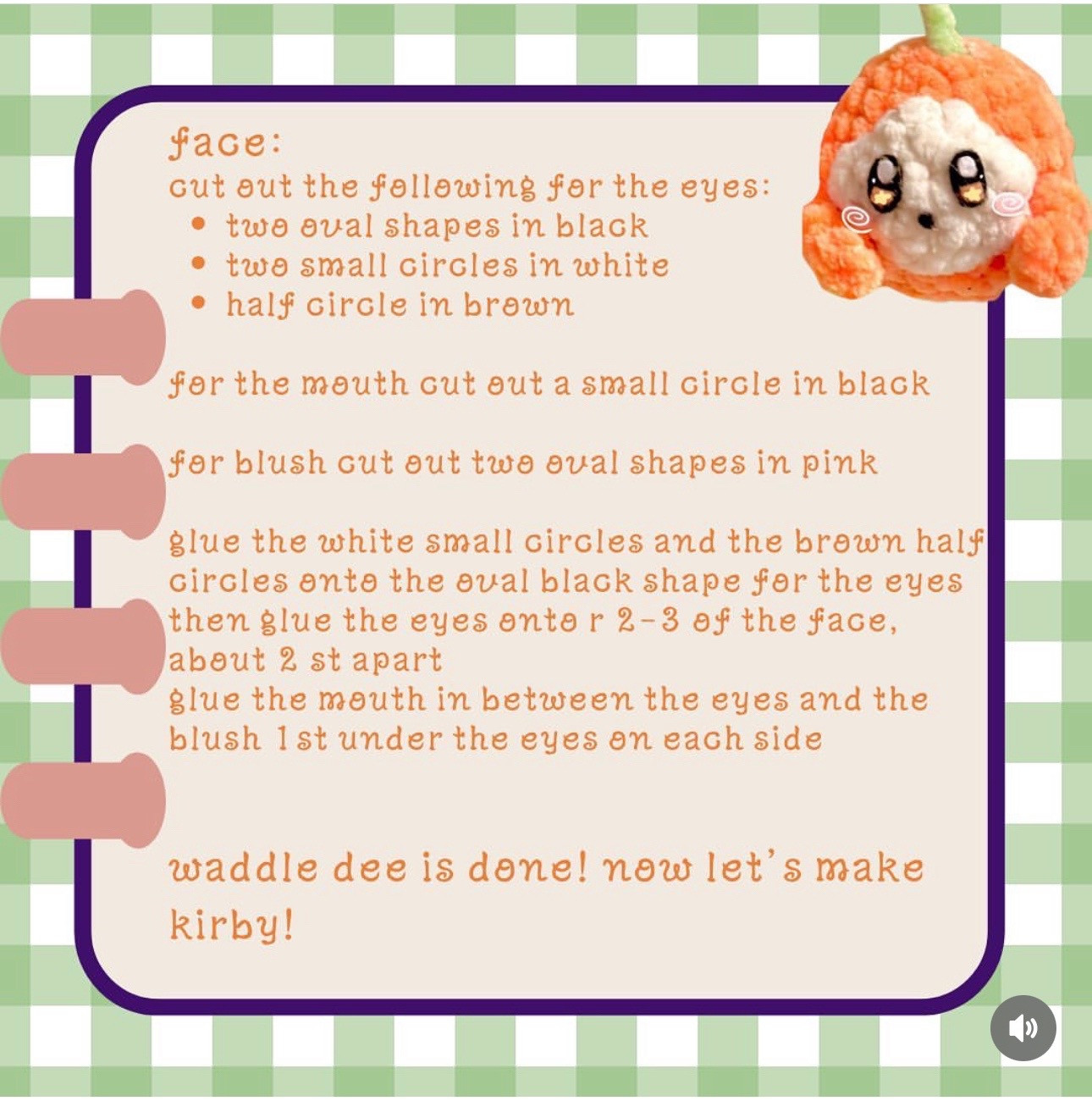 Free Crochet Pattern: Kirby and Waddle Dee Cherry Amigurumi Dolls