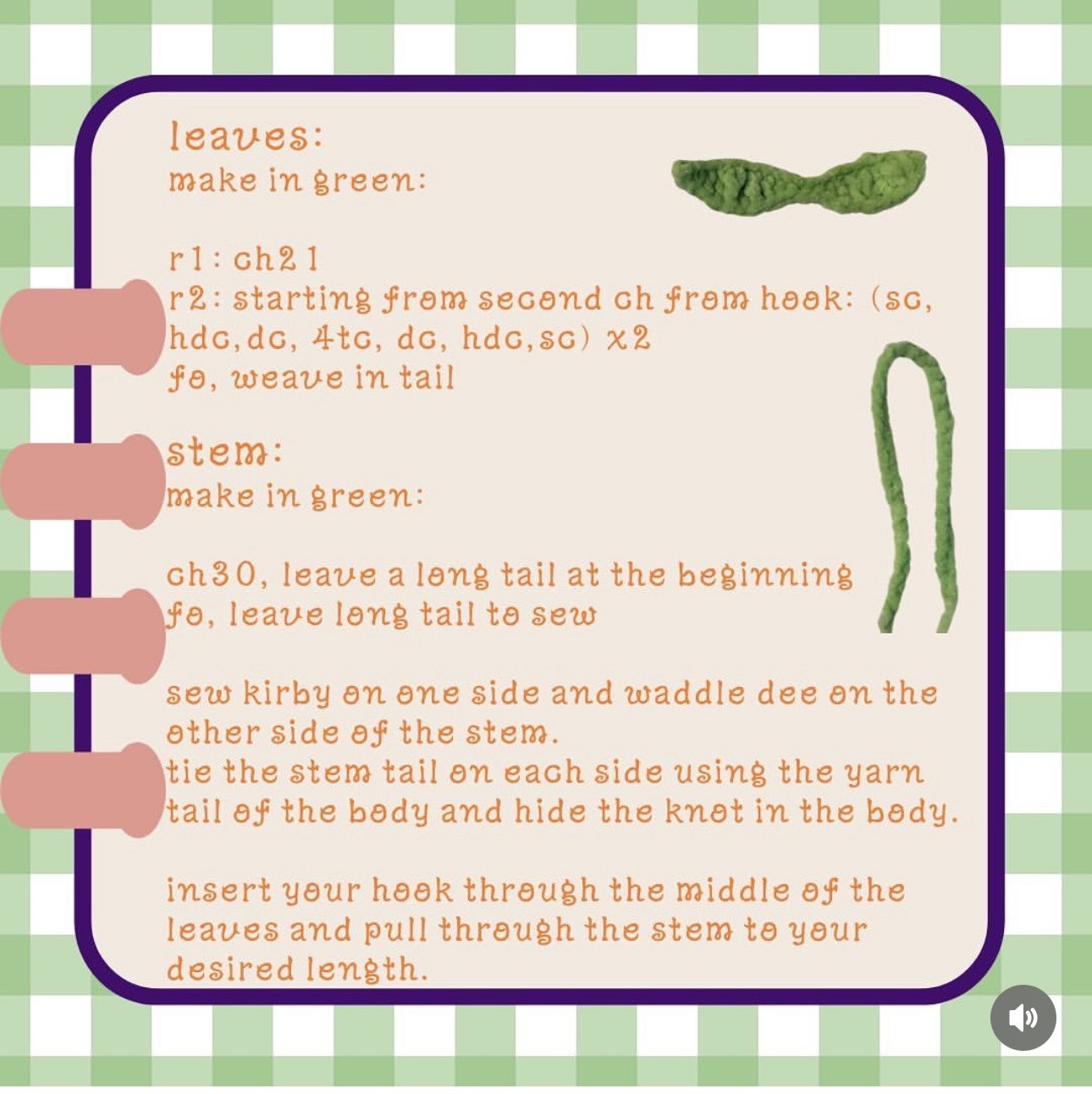 Free Crochet Pattern: Kirby and Waddle Dee Cherry Amigurumi Dolls