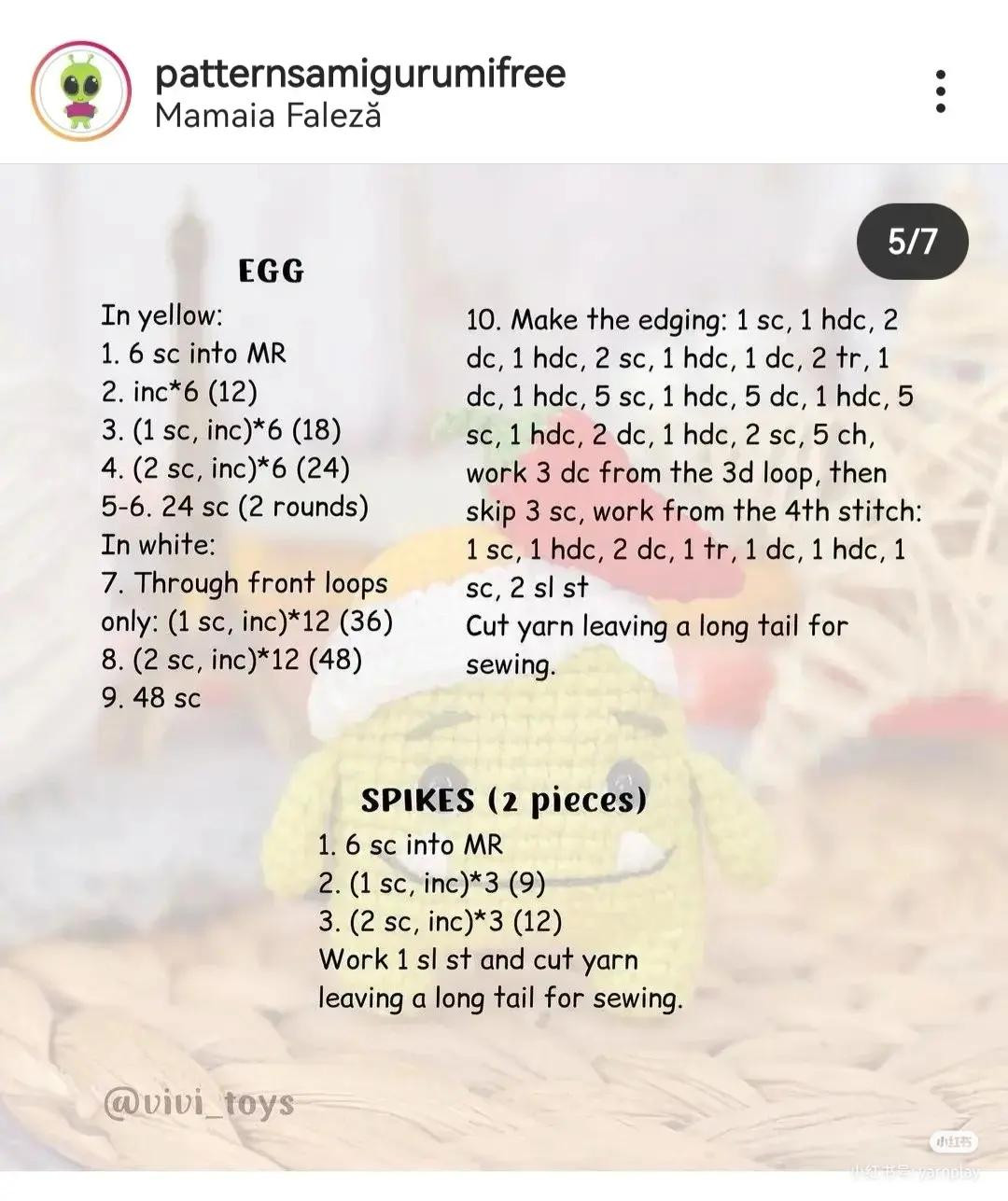 Free Crochet Pattern: Lunch the Monster Amigurumi Doll with Hat and Chili Pepper