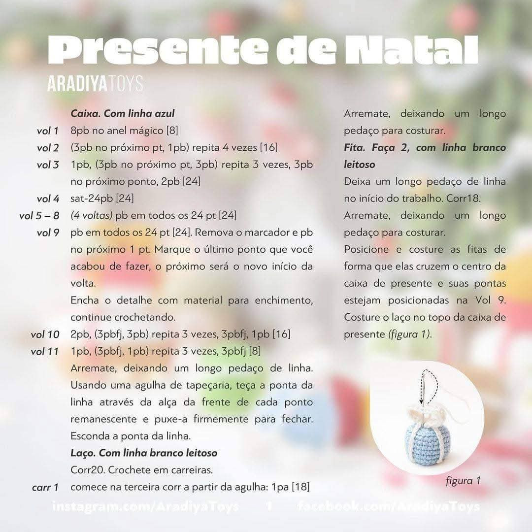 Free Crochet Pattern: Mini Christmas Present Ornaments