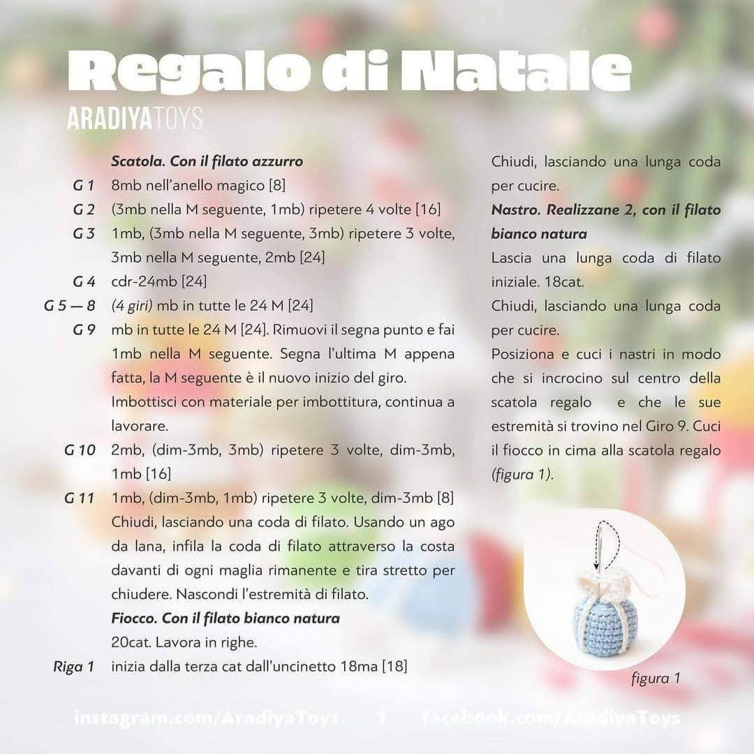 Free Crochet Pattern: Mini Christmas Present Ornaments