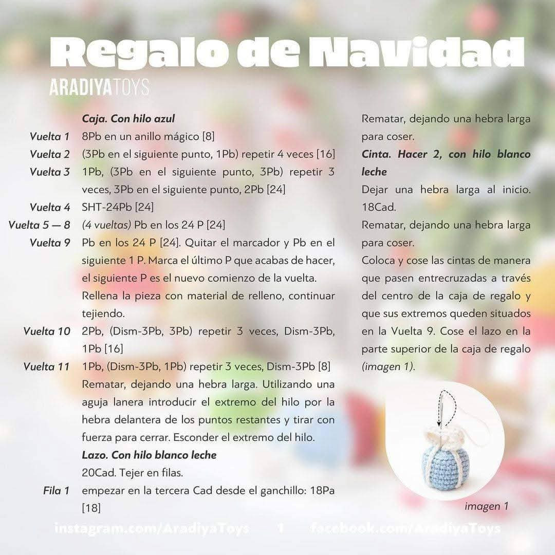 Free Crochet Pattern: Mini Christmas Present Ornaments