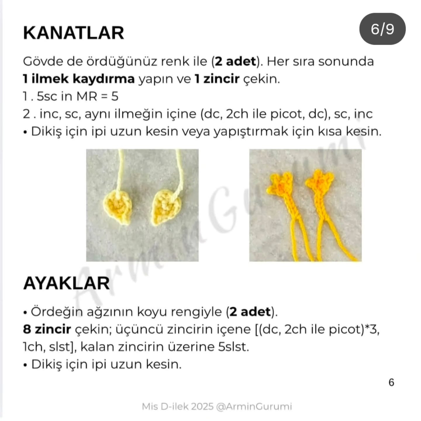 Free Crochet Pattern: Mis D-ilek Amigurumi Keychain by ArminGurumi