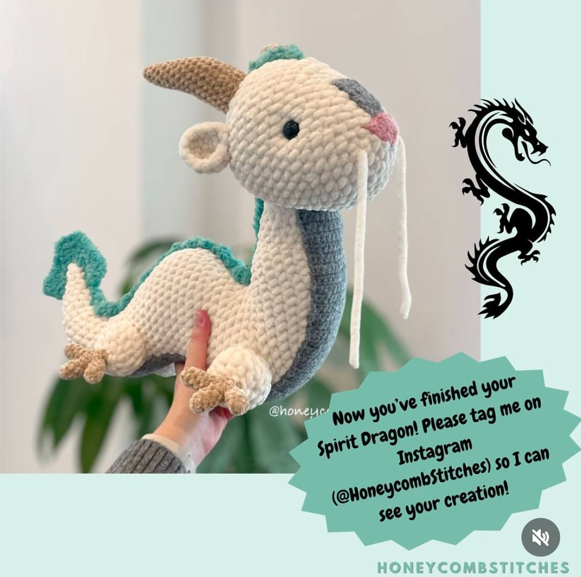 Free Crochet Pattern Mod: Spirit Dragon Amigurumi Doll