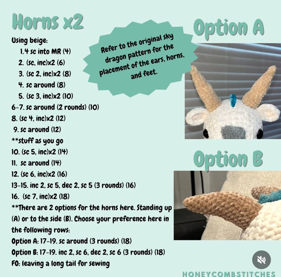 Free Crochet Pattern Mod: Spirit Dragon Amigurumi Doll