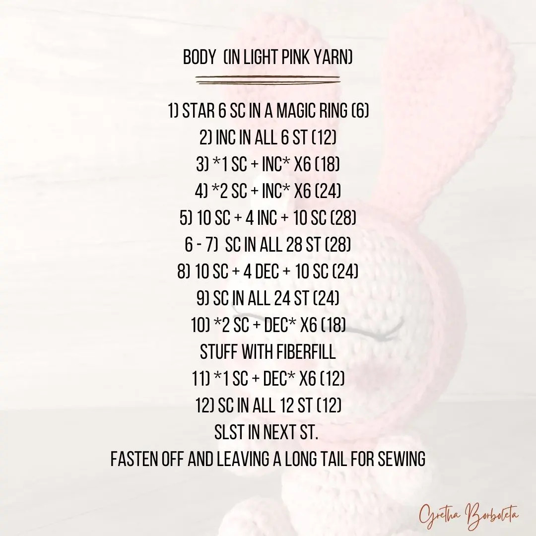Free Crochet Pattern My Melody Amigurumi Doll in Pink