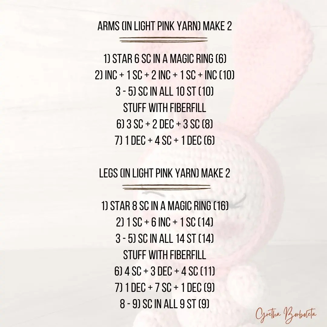 Free Crochet Pattern My Melody Amigurumi Doll in Pink