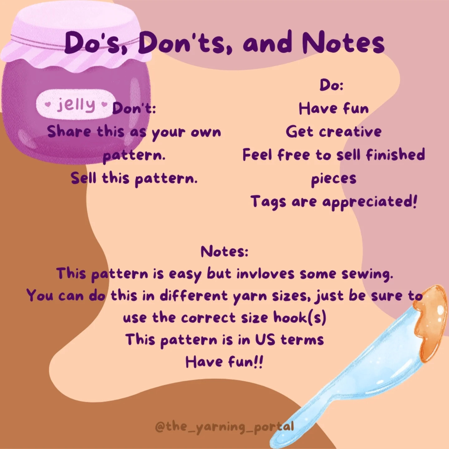 Free Crochet Pattern: Peanut Butter and Jelly Plushies