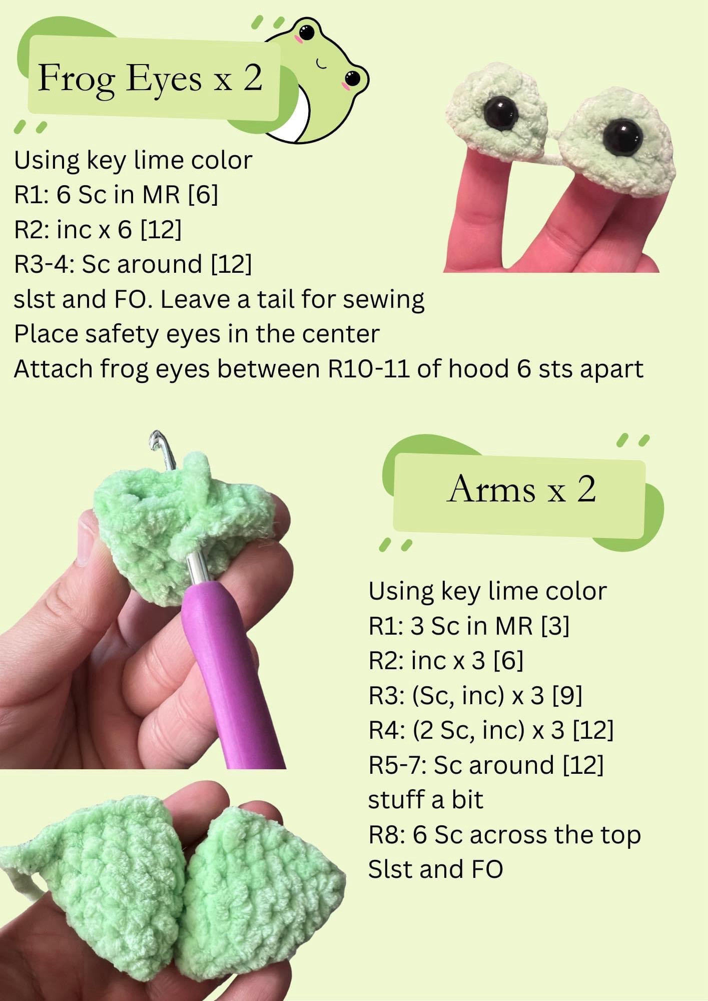 Free Crochet Pattern: Penguin in Frog Hoodie Amigurumi