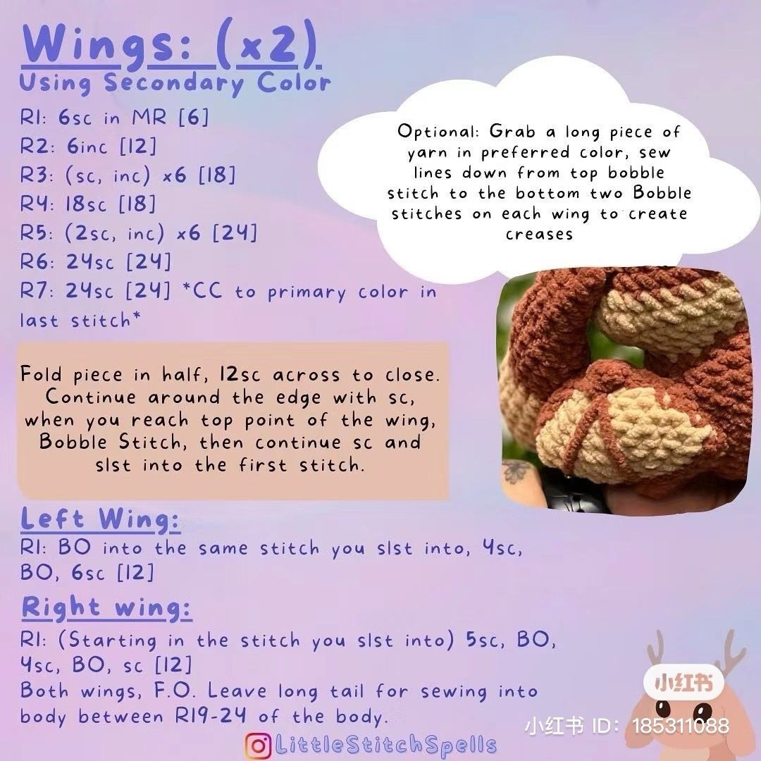 Free Crochet Pattern: Pepper the Wolpertinger Amigurumi