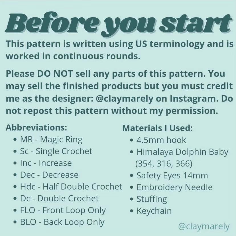 Free Crochet Pattern Perry the Platypus Amigurumi Keychain