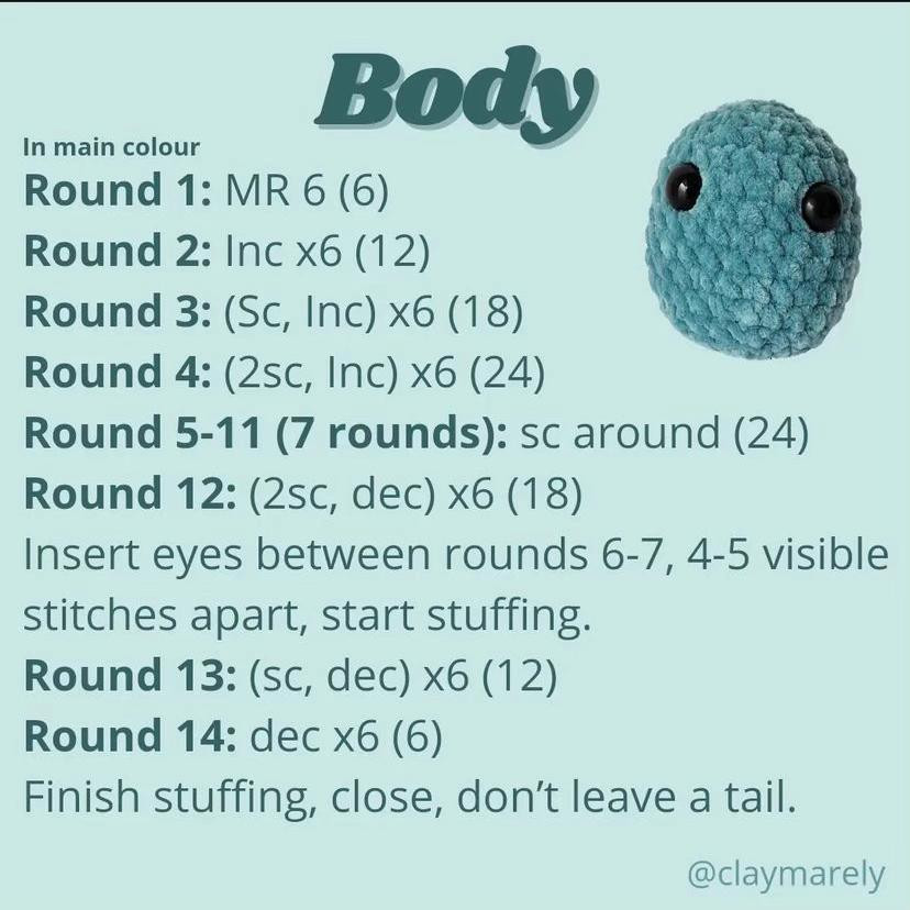 Free Crochet Pattern Perry the Platypus Amigurumi Keychain