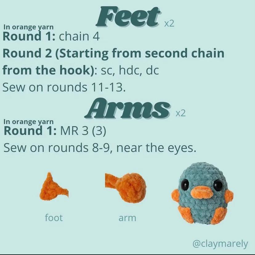 Free Crochet Pattern Perry the Platypus Amigurumi Keychain