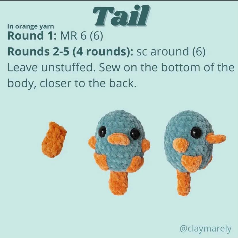 Free Crochet Pattern Perry the Platypus Amigurumi Keychain