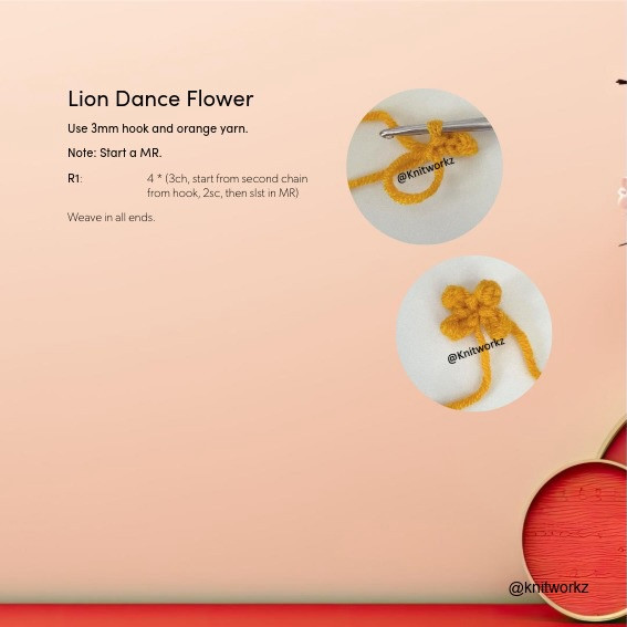 Free Crochet Pattern: Pikachu Lion Dance Amigurumi Doll