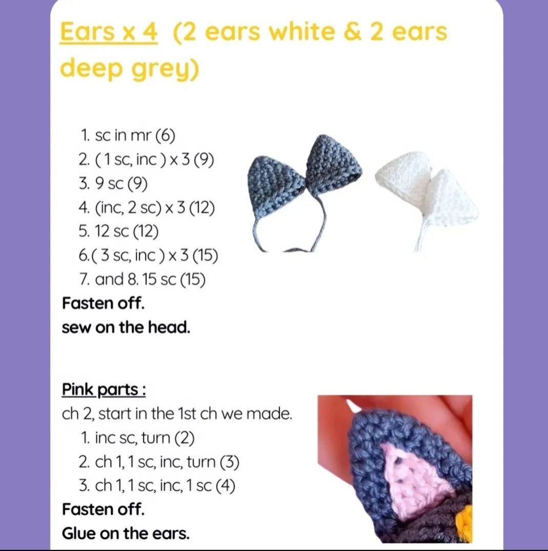 Free Crochet Pattern: Sailor Moon Luna and Artemis Amigurumi Keychains