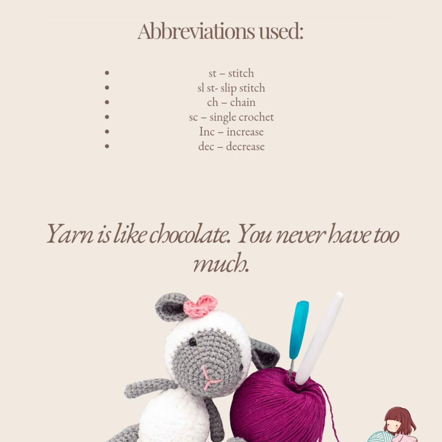 Free Crochet Pattern: Shirley The Sheep - Gray and White Amigurumi Doll with Fluffy Yarn