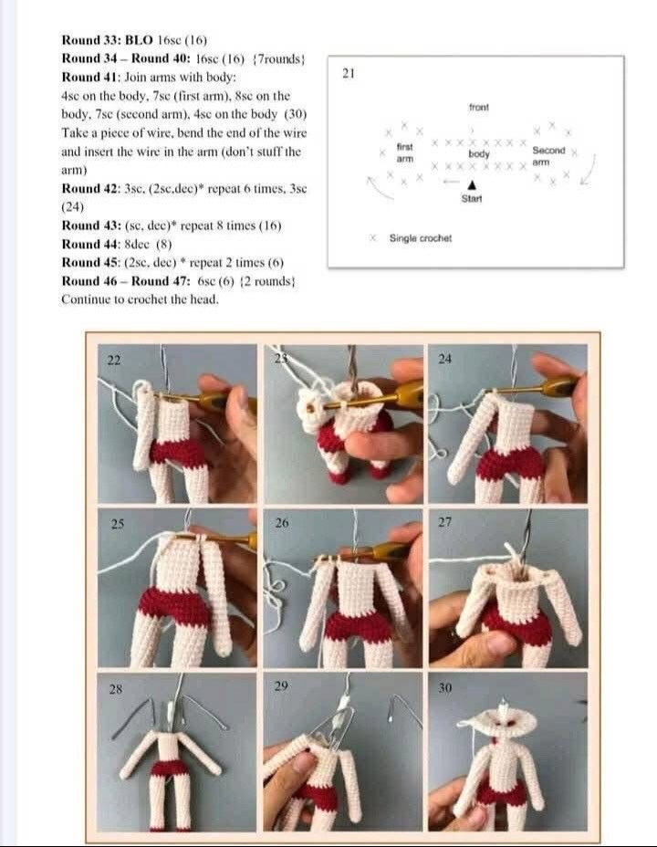 Free Crochet Pattern: Snowflake Doll Amigurumi by Moonlight Crochet