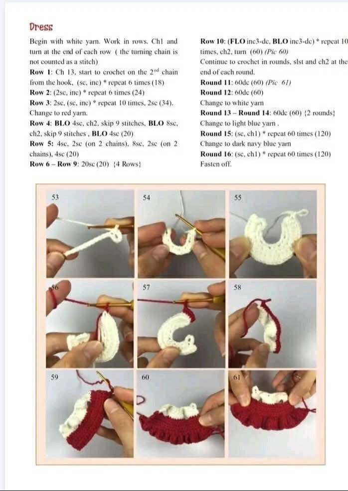 Free Crochet Pattern: Snowflake Doll Amigurumi by Moonlight Crochet