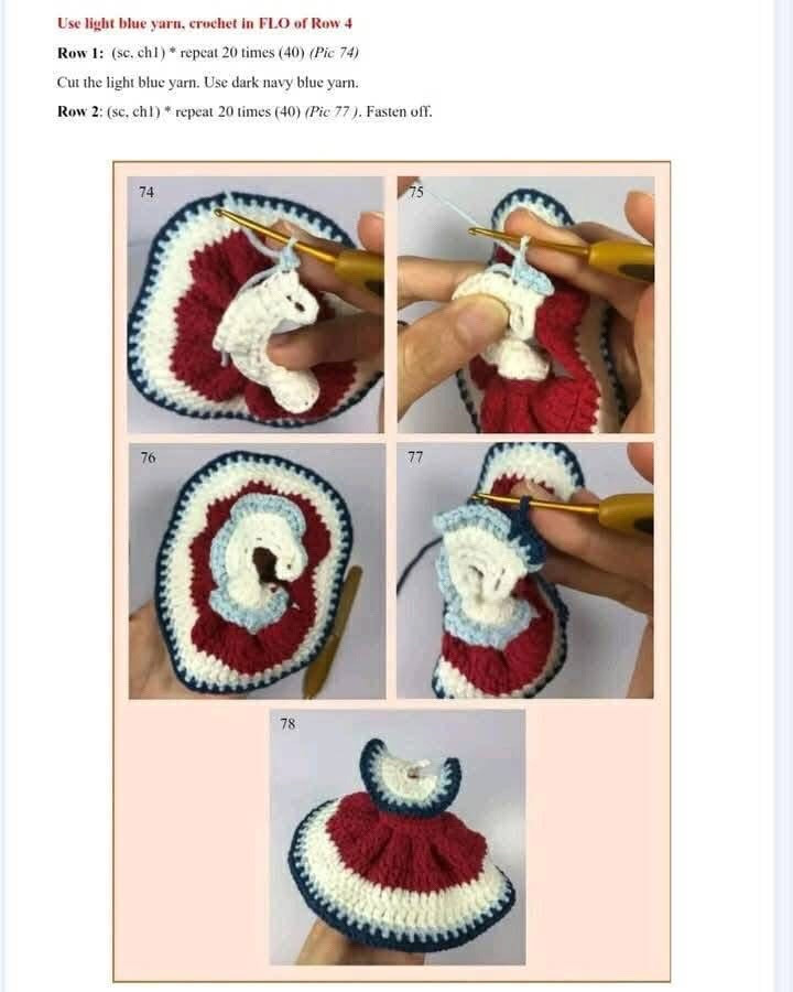 Free Crochet Pattern: Snowflake Doll Amigurumi by Moonlight Crochet