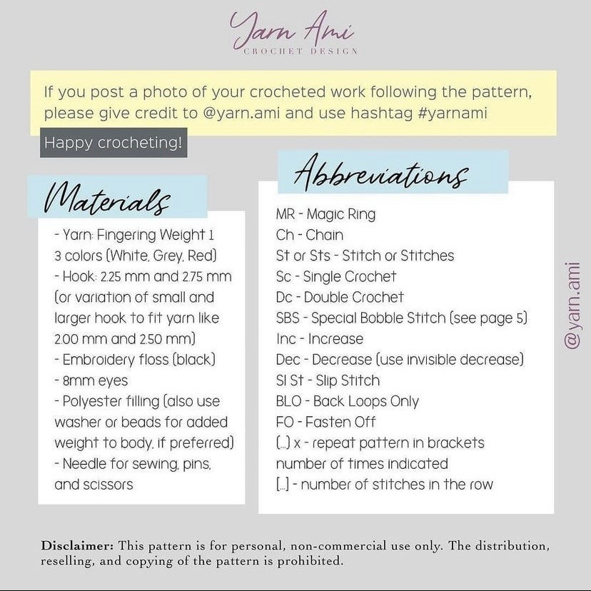 Free Crochet Pattern: Sock Monkey Amigurumi Doll