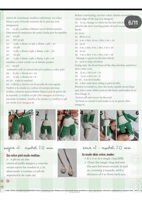 Free Crochet Pattern: Squid Game Player 456 Gi-Hun Doll