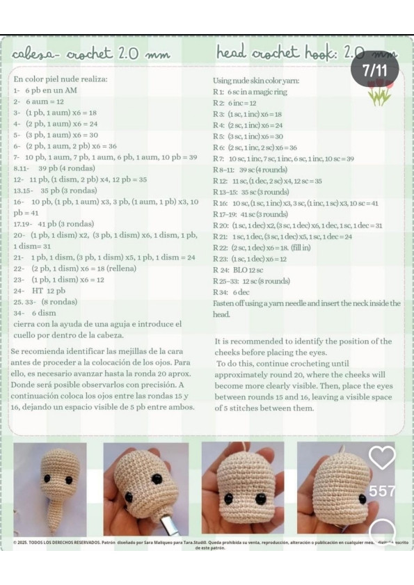 Free Crochet Pattern: Squid Game Player 456 Gi-Hun Doll