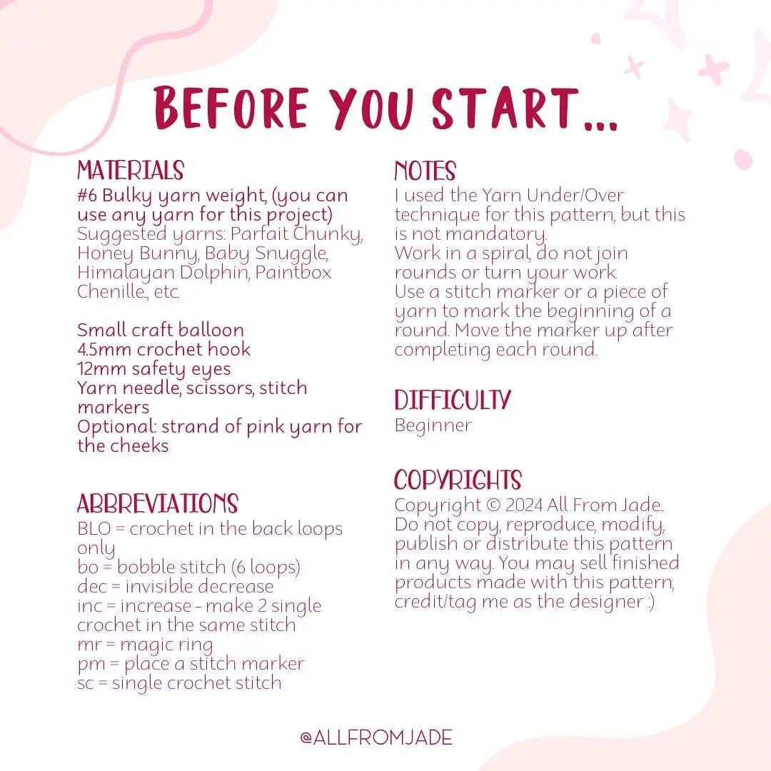 Free Crochet Pattern: Squishy Bubble Octopus Amigurumi