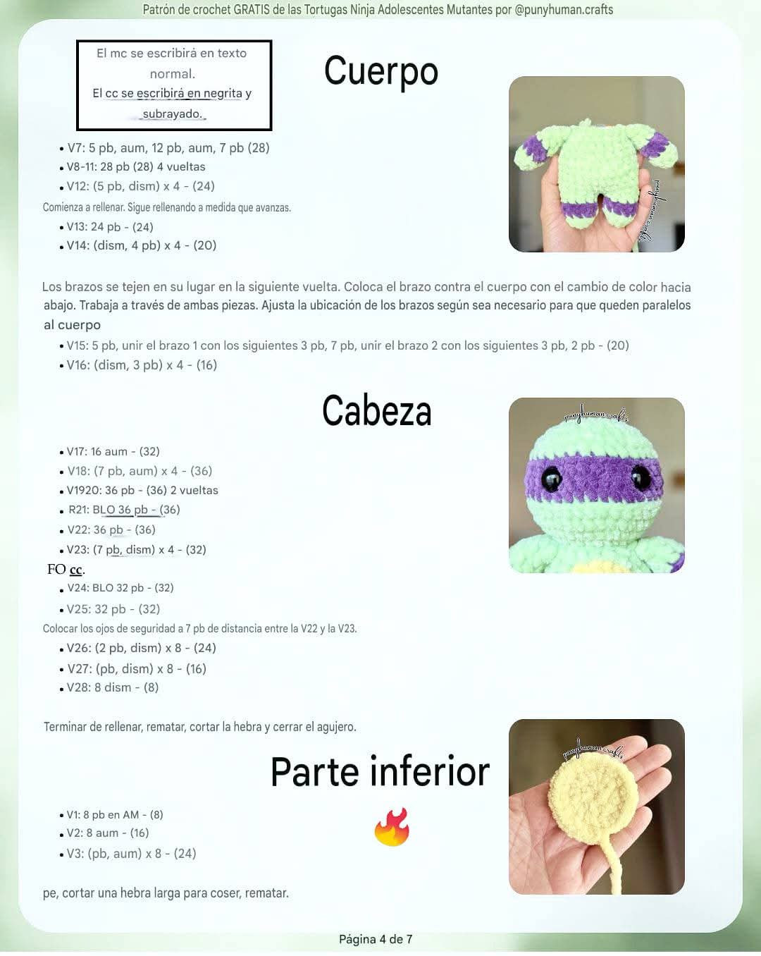 Free Crochet Pattern: Teenage Mutant Ninja Turtles Amigurumi Dolls