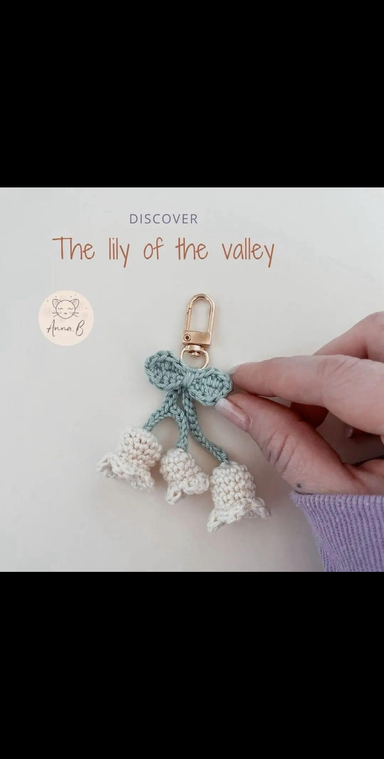 Free Crochet Pattern: The Lily of the Valley Keychain