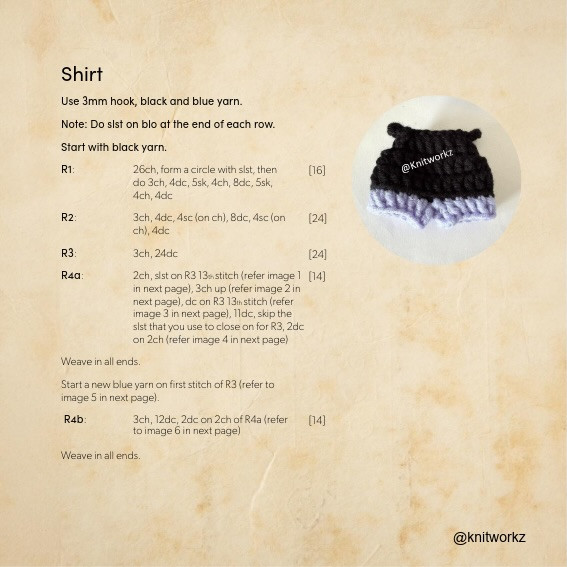 Free Crochet Pattern Trafalgar Law x Pikachu Amigurumi Doll