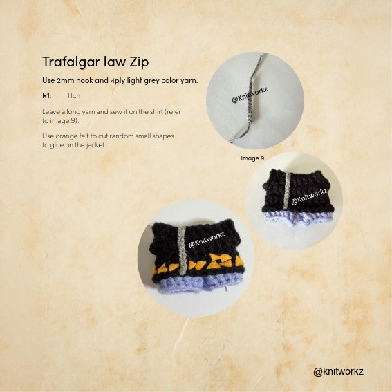 Free Crochet Pattern Trafalgar Law x Pikachu Amigurumi Doll