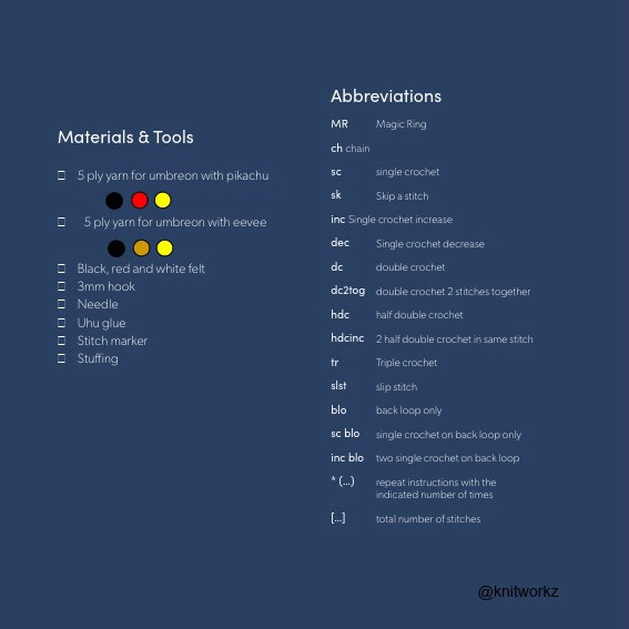 Free Crochet Pattern Umbreon Poncho with Pikachu by Knitworkz