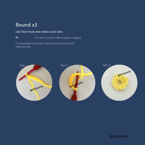 Free Crochet Pattern Umbreon Poncho with Pikachu by Knitworkz